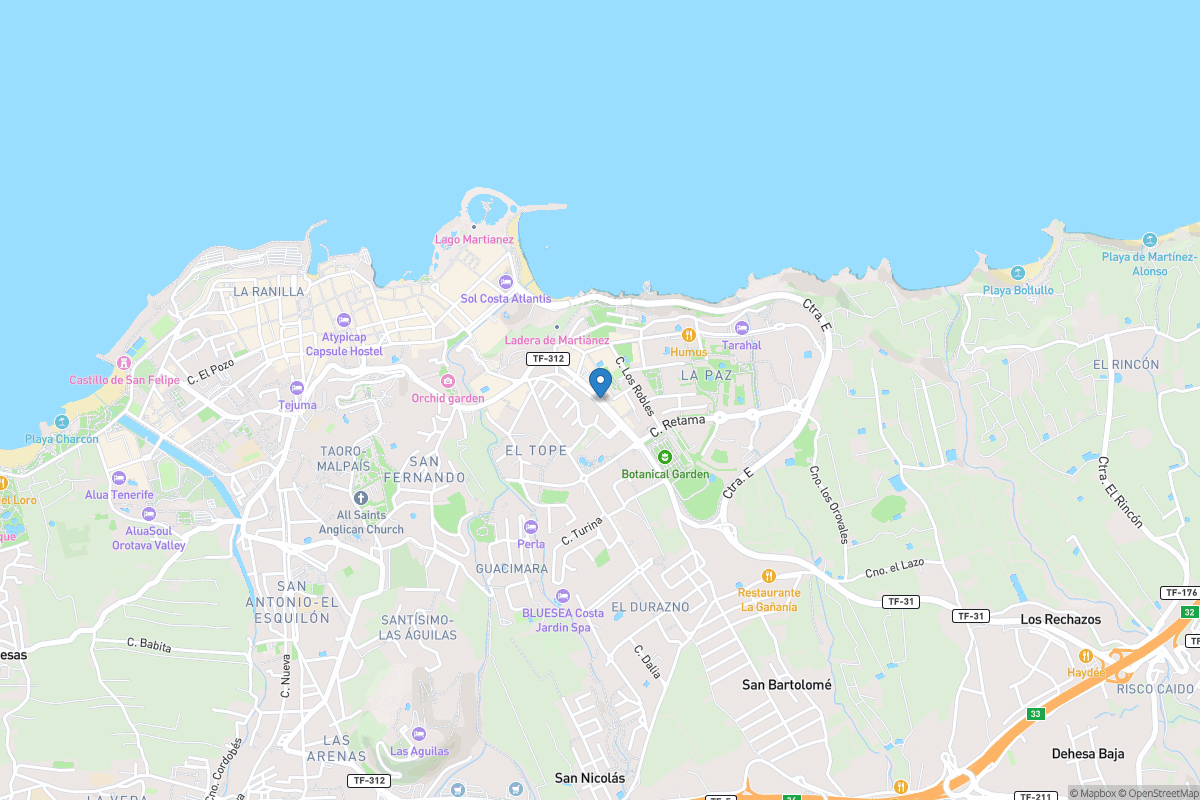 FU International Academy Teneriffa - Open Street Map