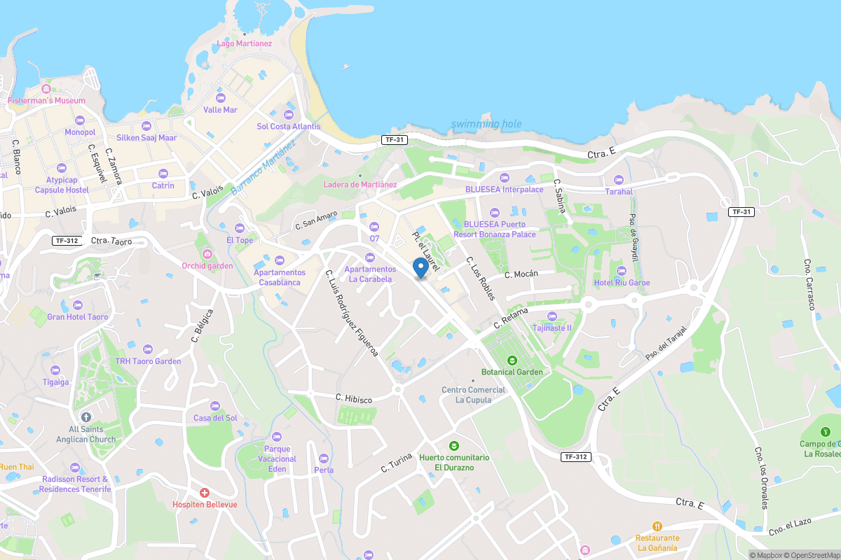 FU International Academy Teneriffa - Open Street Map